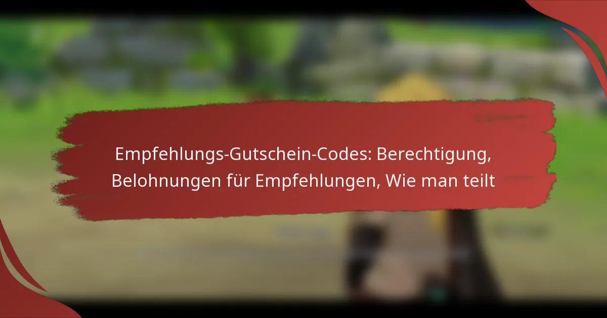 Empfehlungs-Gutschein-Codes: Berechtigung, Belohnungen für Empfehlungen, Wie man teilt